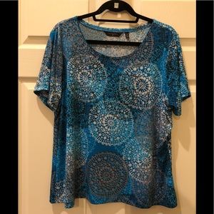 Investments short sleeve blouse